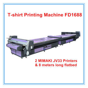 Factory Price Flatbed T Shirt Digital Textile Printer Fd1688